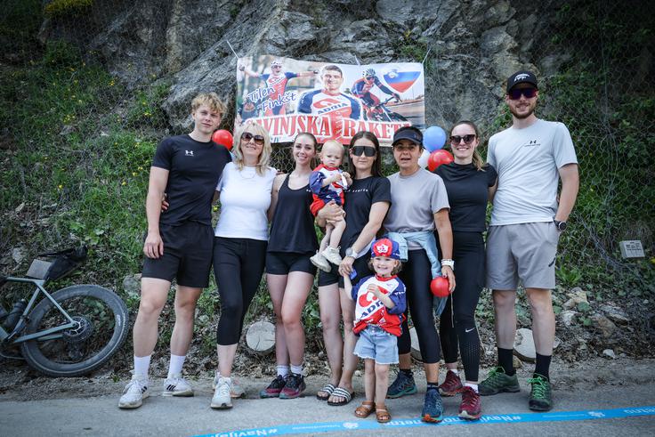Finkštovi navijači na letošnji dirki Po Sloveniji, kjer se je dvakrat prebil v prvo deseterico. | Foto: Ana Kovač