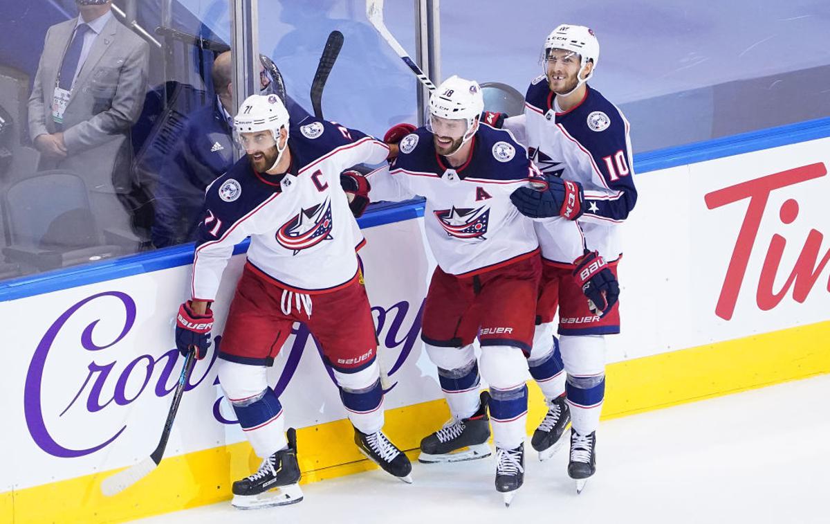 NHL | Ekipa Columbusa se je po zmagi proti Torontu kot zadnja uvrstila v končnico lige NHL.  | Foto Getty Images