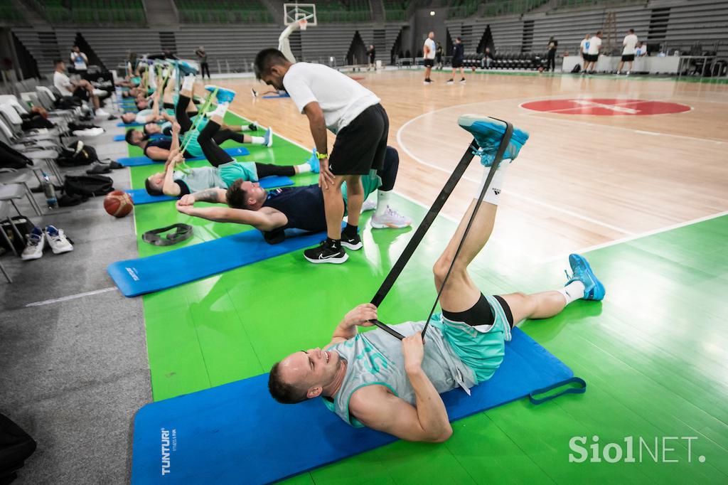 slovenska košarkarska reprezentanca trening