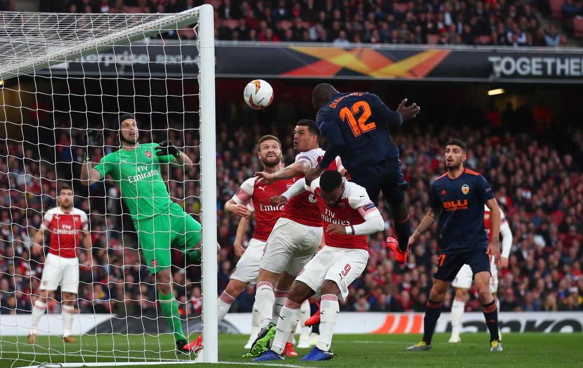 Arsenal - Valencia liga Europa | Arsenal je doma Valencio premagal s 3:1. | Foto Reuters