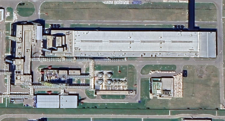 Obrat za proizvodnjo industrijskih plinov Air Liquide v posebni ekonomski coni Alabuga v Rusiji.  | Foto: Google Zemljevidi
