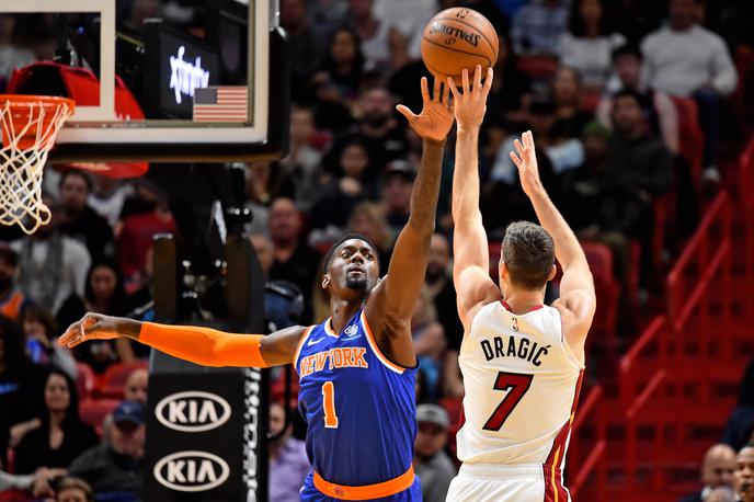 Goran Dragić | Goran Dragić se je vrnil pod koše in bil ob zmagi nad New York Knicks precej razigran. | Foto Reuters