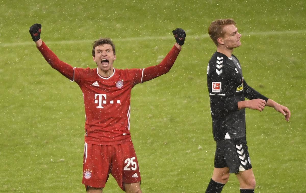 Thomas Müller | Junak Bayerna je bil z golom in asistenco izkušeni Thomas Müller. | Foto Reuters