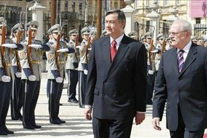 Türk in Gašparovič o dobrih odnosih med državama