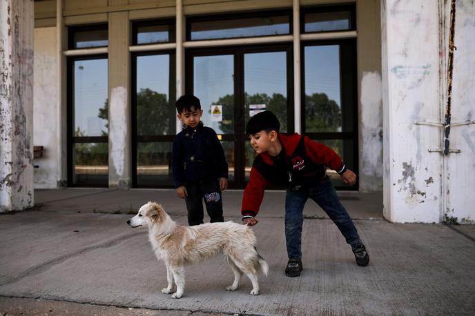 Begunci | Sirski begunski otroci v grškem mestu Orestiada ob meji s Turčijo.  | Foto Reuters