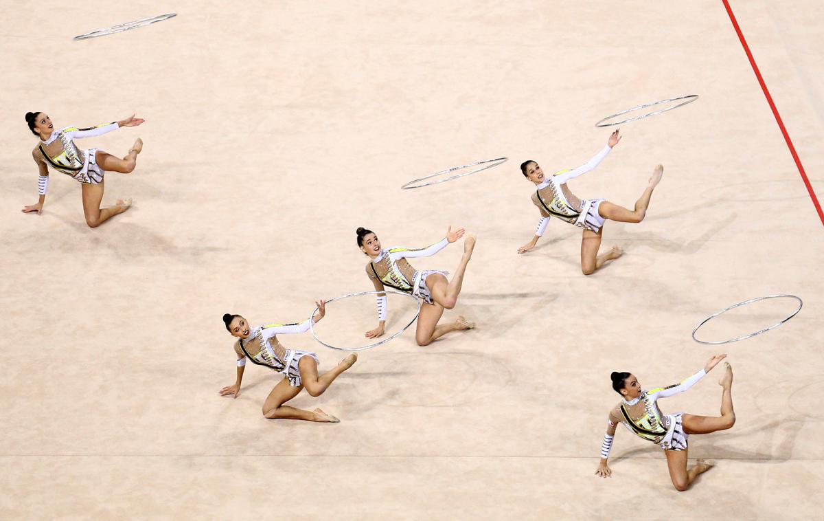 Italija ritmična gimnastika | Italijanke so postale svetovne prvakinje za vajo s petimi obroči. | Foto Guliverimage