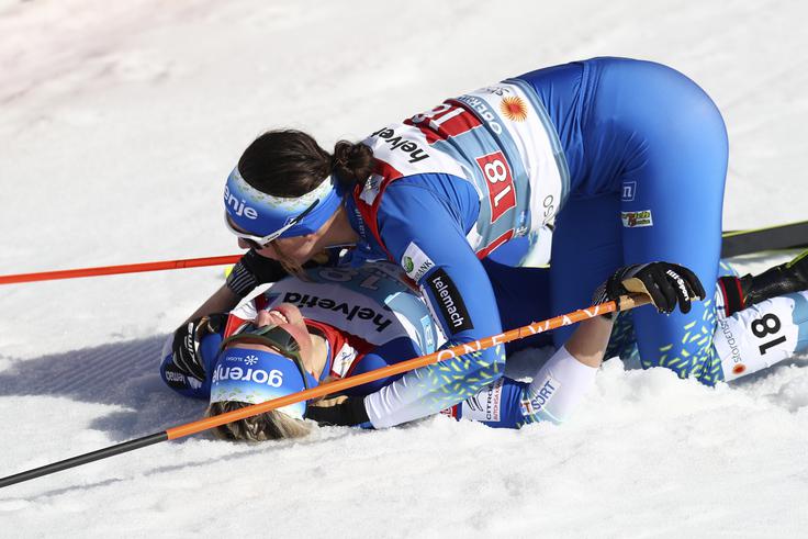 Z Anamarijo Lampič se zelo dobro razumeta. | Foto: Guliverimage/Vladimir Fedorenko