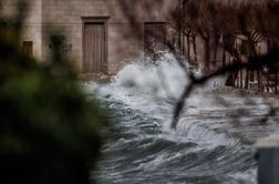 Dalmacija z eno najhujših plim v zadnjem desetletju #foto #video