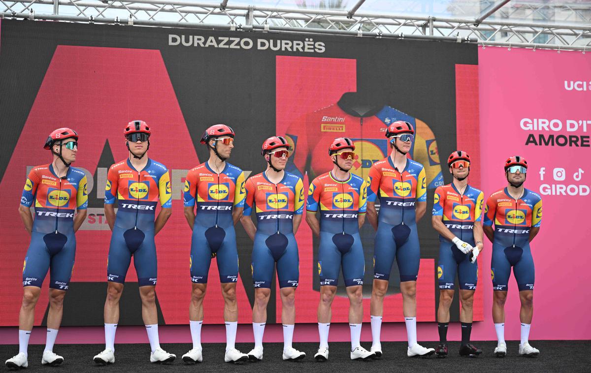 Mads Pedersen Lidl-Trek | Pred štartom prve etape na dirki po Italiji je padla stava med Pedersenom in Mosco. | Foto Guliverimage