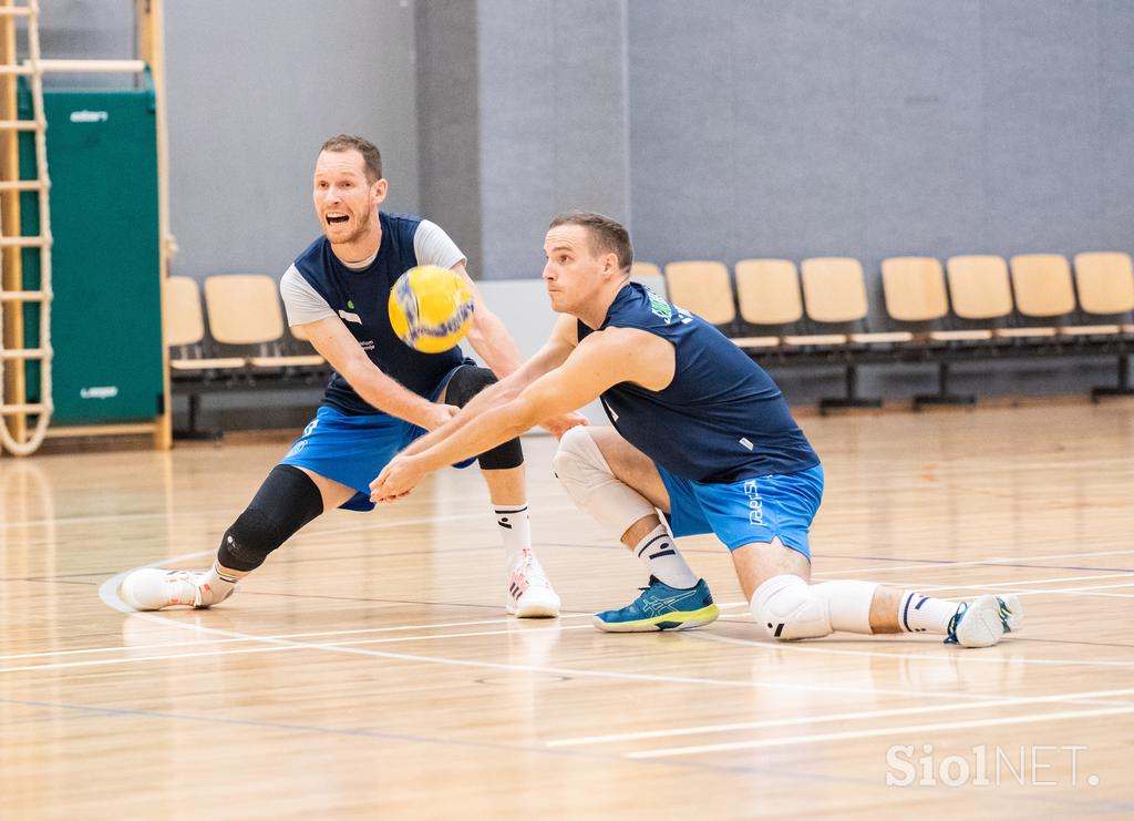 trening slovenske odbojkarske reprezentance