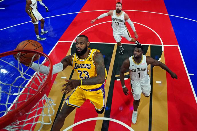 LeBron James Los Angeles Lakers | LeBron James bi lahko bogato kariero oplemenitil še z eno lovoriko. Od nje je oddaljen le še en korak. | Foto Reuters
