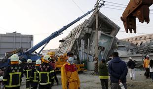 Število žrtev potresa v Tajvanu preseglo 110