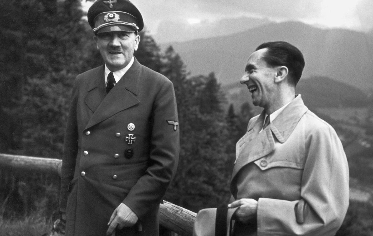 Adolf Hitler in Joseph Goebbels | Diktator in nacistični voditelj Adolf Hitler in njegov minister za propagando Josef Goebbels.