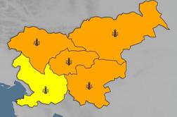 Zaradi mraza za večji del države oranžno opozorilo