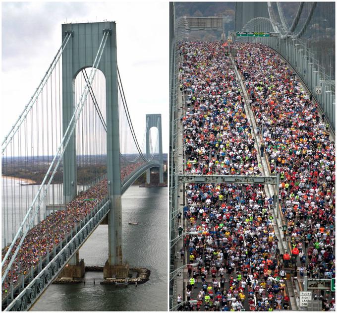 Pogled na traso maratona v New Yorku.  | Foto: Osebni arhiv
