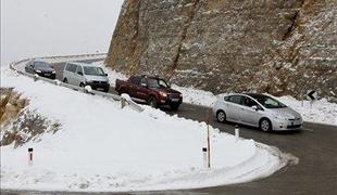 Nepoznavalci za volanom BMW-ja 535d, toyote prius, vw transporterja in forda rangerja