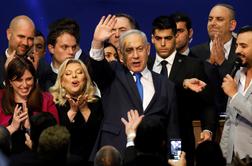 Netanjahu razglasil zmago na parlamentarnih volitvah v Izraelu