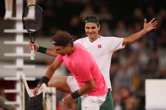 Roger Federer Rafael Nadal | Roger Federer in Rafael Nadal sta poskrbela za teniško zabavo. | Foto Reuters