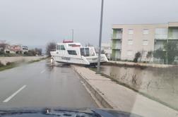 Zadar pod vodo, v eni uri padlo 77 litrov dežja na kvadratni meter #foto