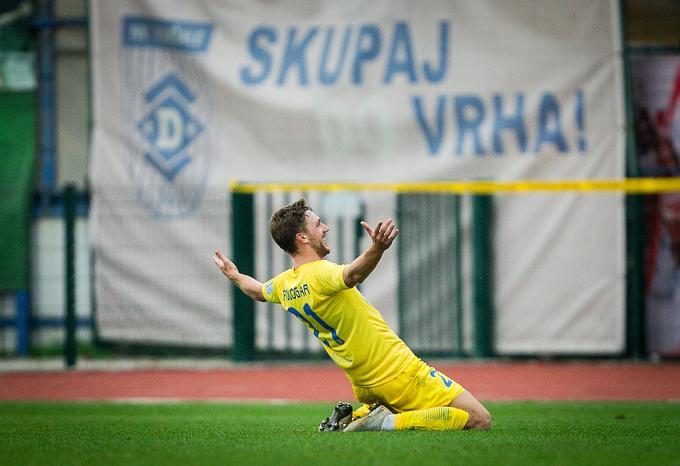 Matej Podlogar je Domžalčanom priboril prednost pred povratno tekmo. | Foto: Vid Ponikvar