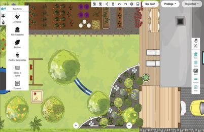 Brezplačno spletno orodje za načrtovanje in izris vašega vrta