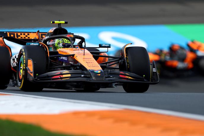 Zandvoort Lando Norris McLaren | Lando Norris je z McLarnom dobil prvi prosti trening v Zandvoortu. | Foto Reuters