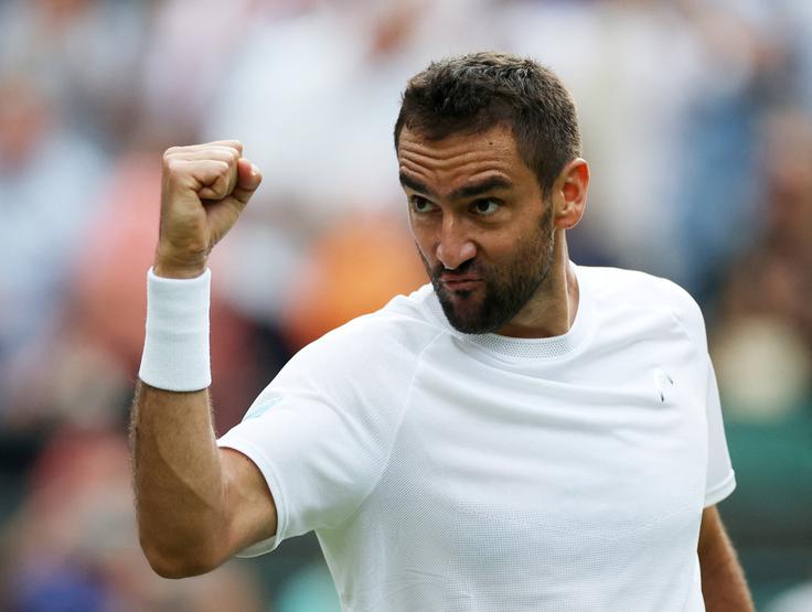 36-letni Marin Čilić je izločil četrtega nosilca. | Foto: Reuters