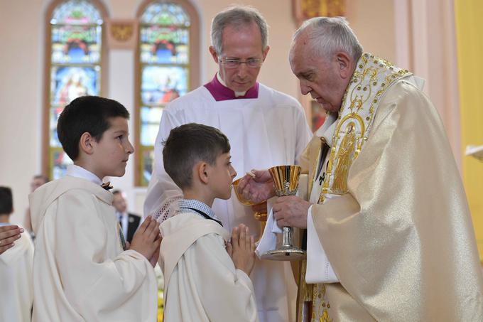 Papež Frančišek je daroval mašo v mestu Rakovski. | Foto: Reuters