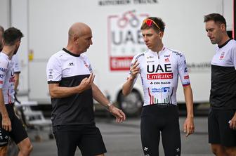 Tadej Pogačar zadovoljen vozi svojo Dirko po Franciji in se ne ukvarja z Vingegaardom