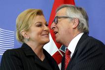 Kolinda Grabar Kitarović in Jean Claude Juncker