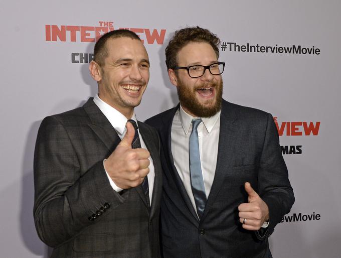 Franco in Rogen leta 2014 ob premieri filma Intervju | Foto: Reuters