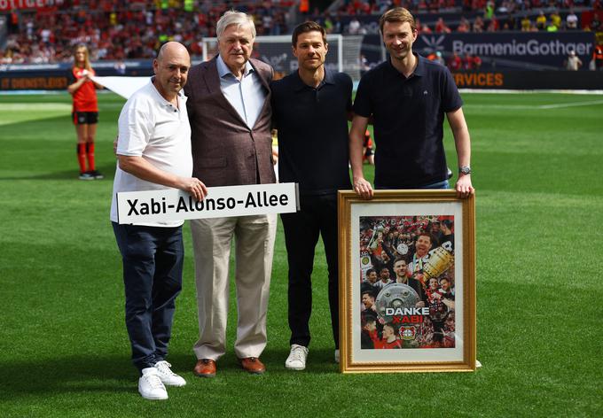 Xabi Alonso je še zadnjič vodil Bayer na tekmi v Leverkusnu. | Foto: Reuters