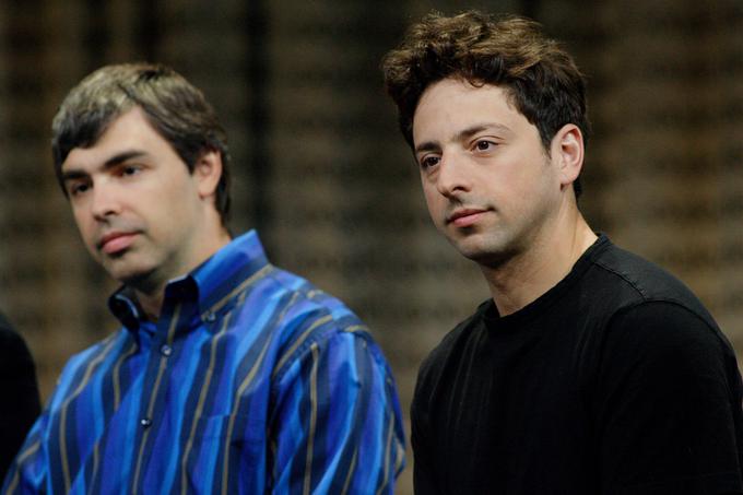 Larry Page (levo) in Sergey Brin (desno), ustanovitelja Googla in organizatorja skrivnostnega druženja Google Camp | Foto: Reuters
