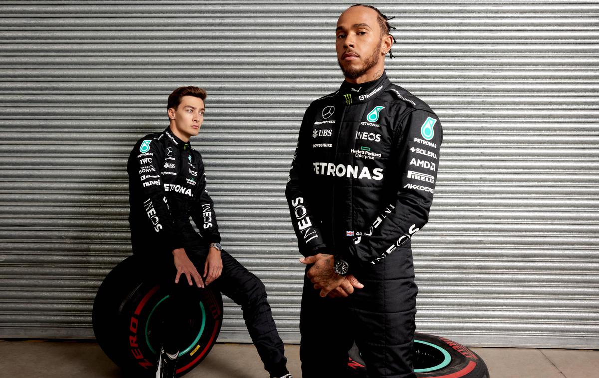 Lewis Hamilton | George Russell in Lewis Hamilton. | Foto Guliverimage