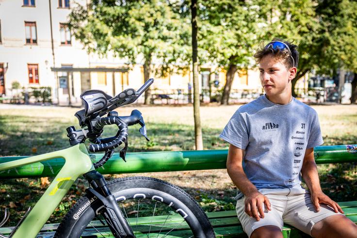 S kolesom ni imel niti ene večje težave. | Foto: Gaja Hanuna