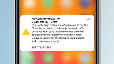 Zadnjo septembrsko soboto bodo telefoni zapiskali, a tokrat ne bo šlo za preplah