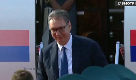 Vučić prispel v Moskvo  #video