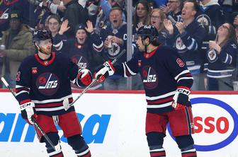 Winnipeg po visoki zmagi nazaj na vrhu lestvice NHL