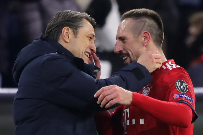 Niko Kovač Franck Ribery | Franck Ribery se je po koncu sezone 2018/19 poslovil od trenerja Nika Kovača. | Foto Guliver/Getty Images
