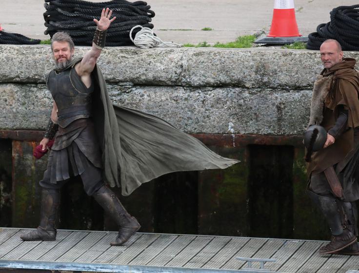 Matt Damon julija lani med snemanjem na Škotskem | Foto: Profimedia