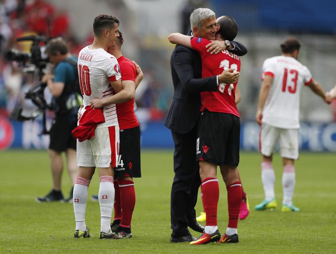 Na dvoboju med Švico in Albanijo je bilo zelo čustveno. | Foto: 