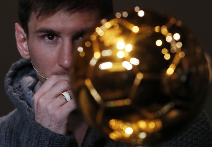 Lionel Messi je do zdaj zbral že pet zlatih žog in je rekorder. | Foto: Reuters