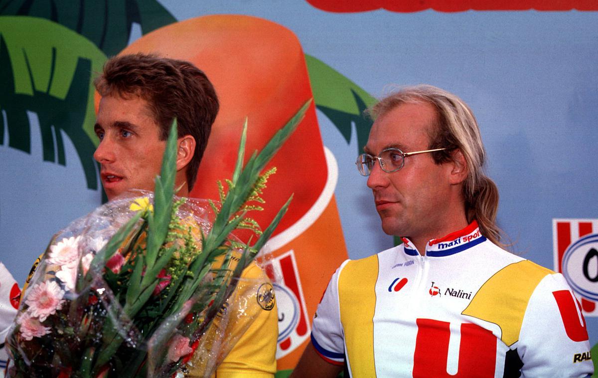 Greg LeMond, Laurent Fignon, Tour 1989 | Greg LeMond in Laurent Fignon sta leta 1989 poskrbela za nepozabno Dirko po Franciji. | Foto Guliverimage