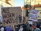 Protest Nemčija, Afd, skrajna desnica