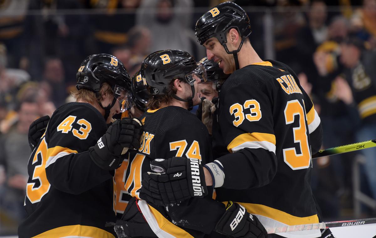 Boston Bruins | Boston Bruins so v zmagovitem nizu, poraza ne poznajo že sedem tekem, skupaj pa imajo v tej sezoni že 19 zmag. | Foto Reuters