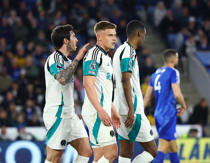 Harvey Barnes je postavil končni rezultat 3:0 v korist Newcastla na gostovanju pri Leicester Cityju. | Foto: Reuters