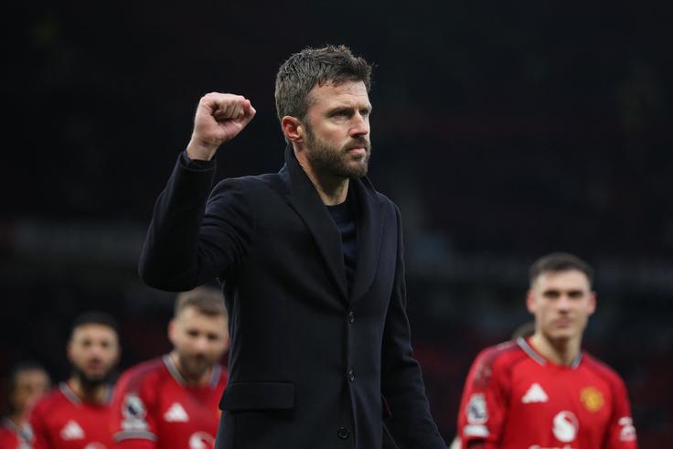 Michael Carrick je popeljal United do tretje zaporedne zmage, s katero vztraja na visokem četrtem mestu. | Foto: Reuters