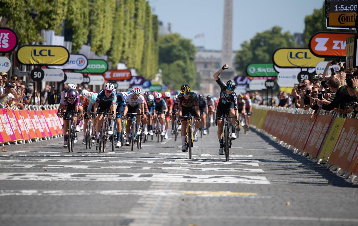 Lorena Wiebes Tour de France Femmes | Organizatorji so sporočili, da se bo 111. Tour zaključil z vožnjo na čas v Nici, in sicer 21. julija 2024. | Foto Reuters