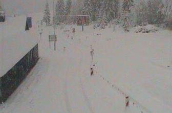Sneg pobelil del Gorenjske in Severne Primorske