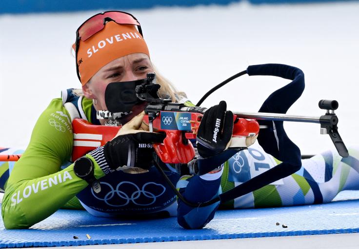 Anamarija Lampič je z osmimi zgrešenimi streli zasedla 75. mesto. | Foto: Reuters